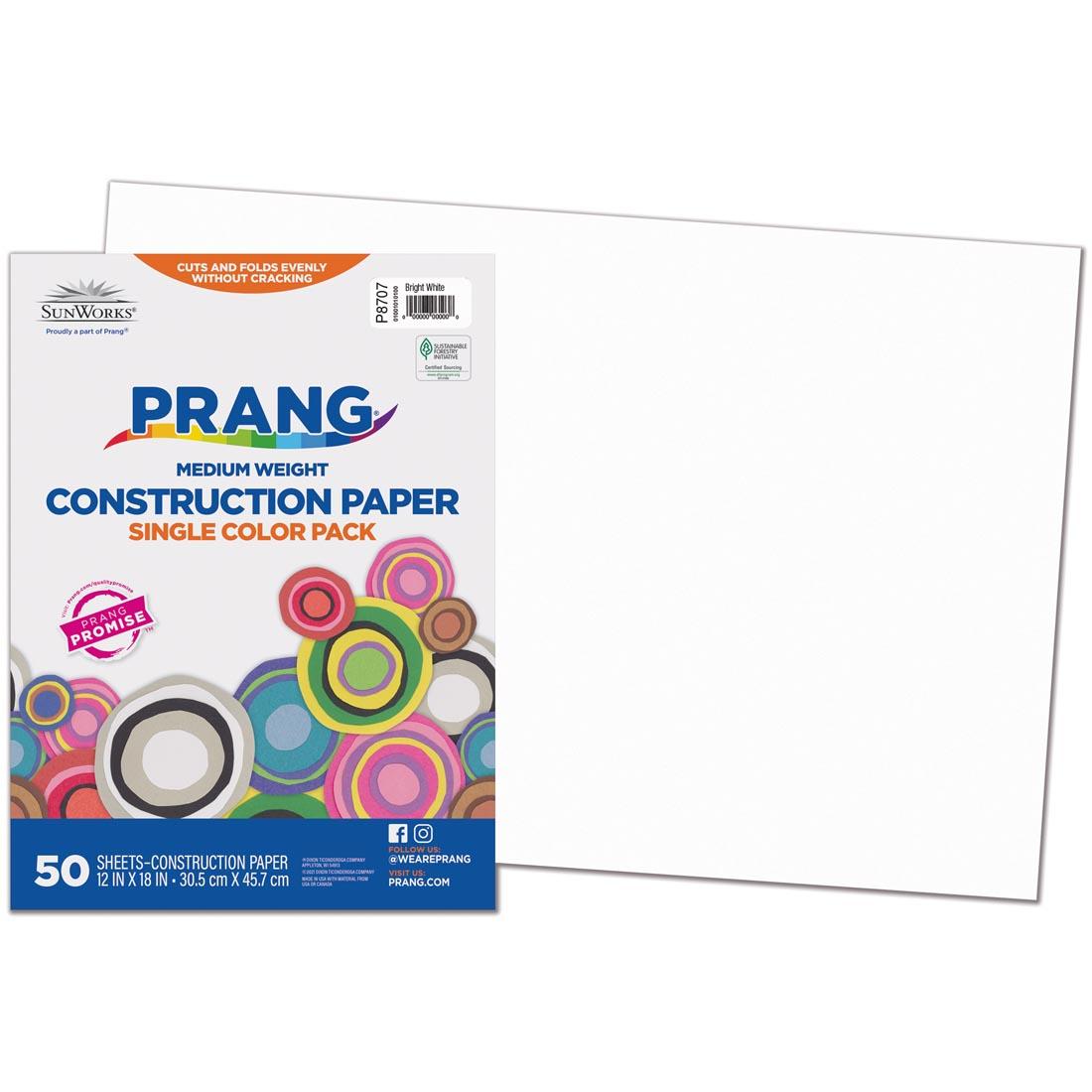 Bright White Prang/Sunworks Construction Paper