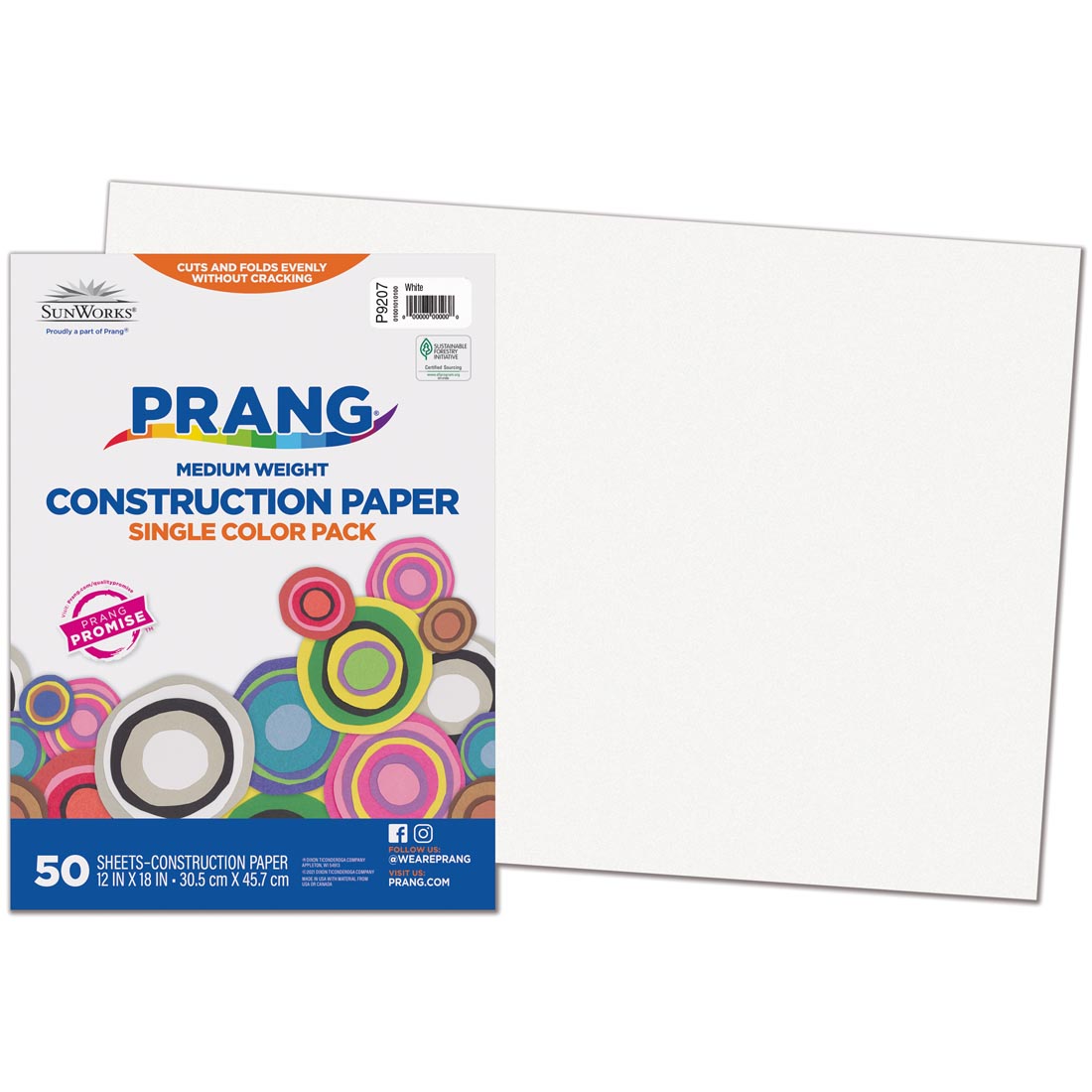 Prang Construction Paper 12x18 White