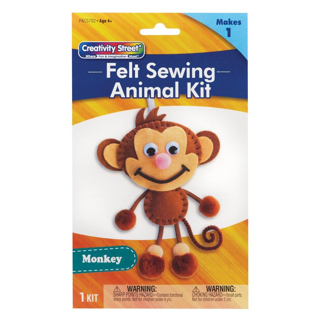 Creativity Street Felt Sewing Animal Kit: Monkey