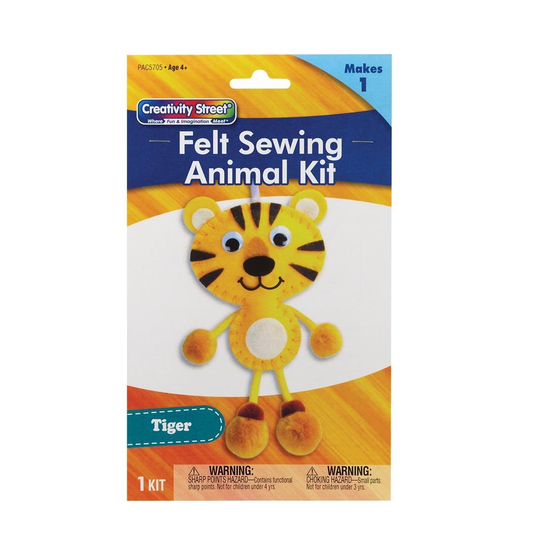Creativity Street Felt Sewing Animal Kit: Tiger