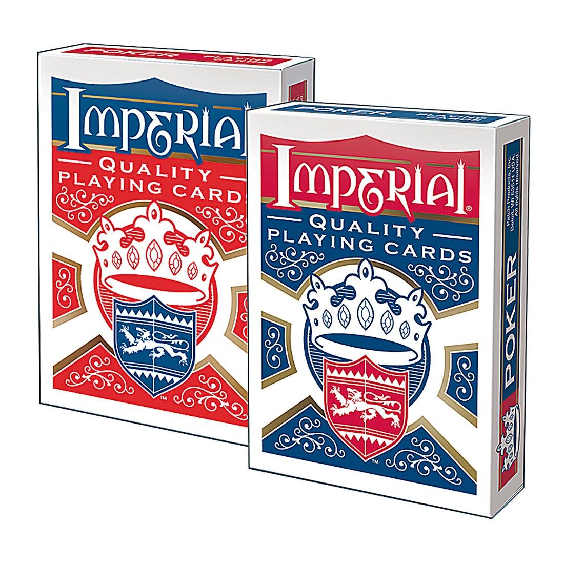 Two decks of Imperial Playing Cards