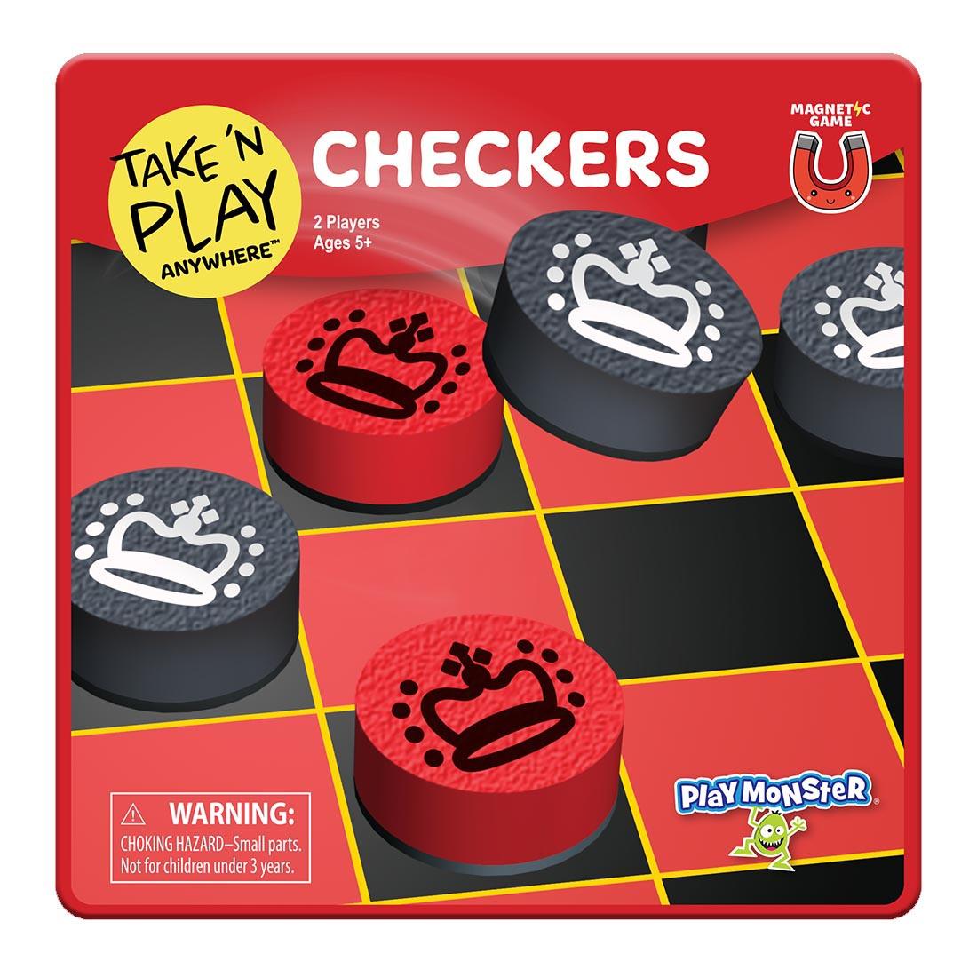 Checkers Take 'N' Play Anywhere Magnetic Game