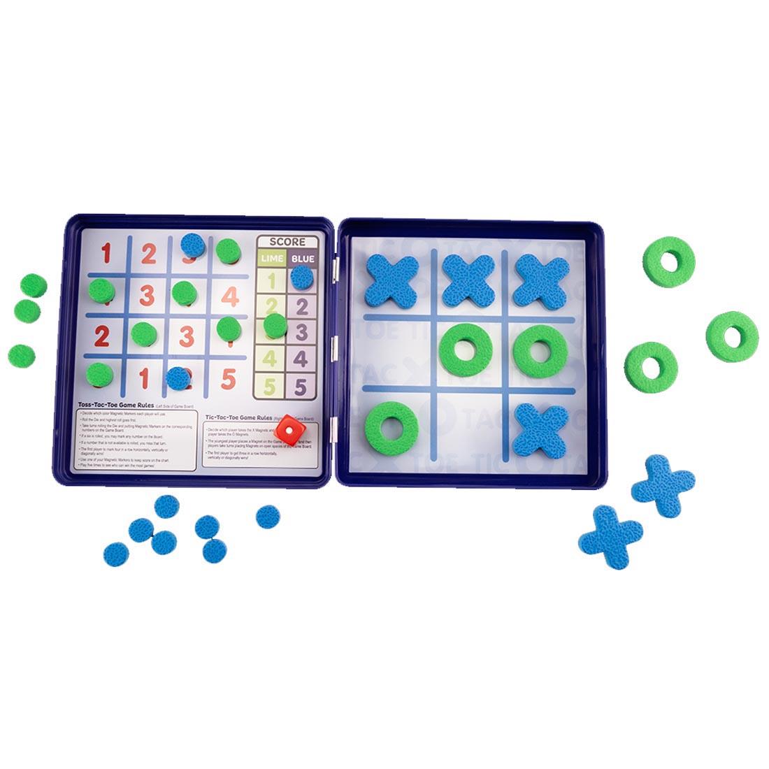 Contents of Tic-Tac-Toe Take 'N' Play Anywhere Magnetic Game