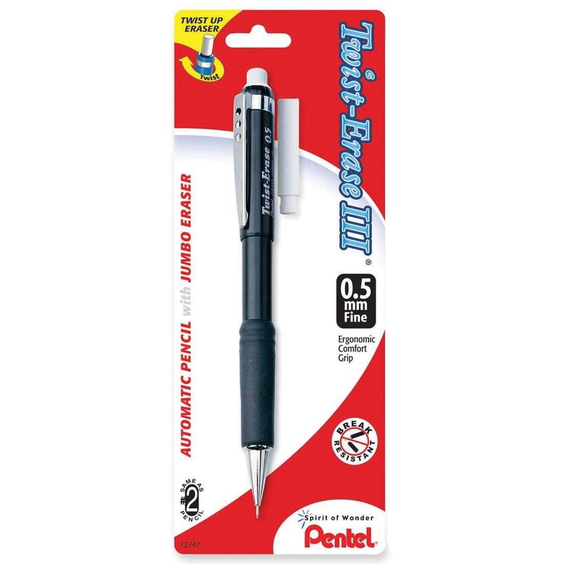 Pentel Twist-Erase III Mechanical Pencil with eraser and 0.5mm lead