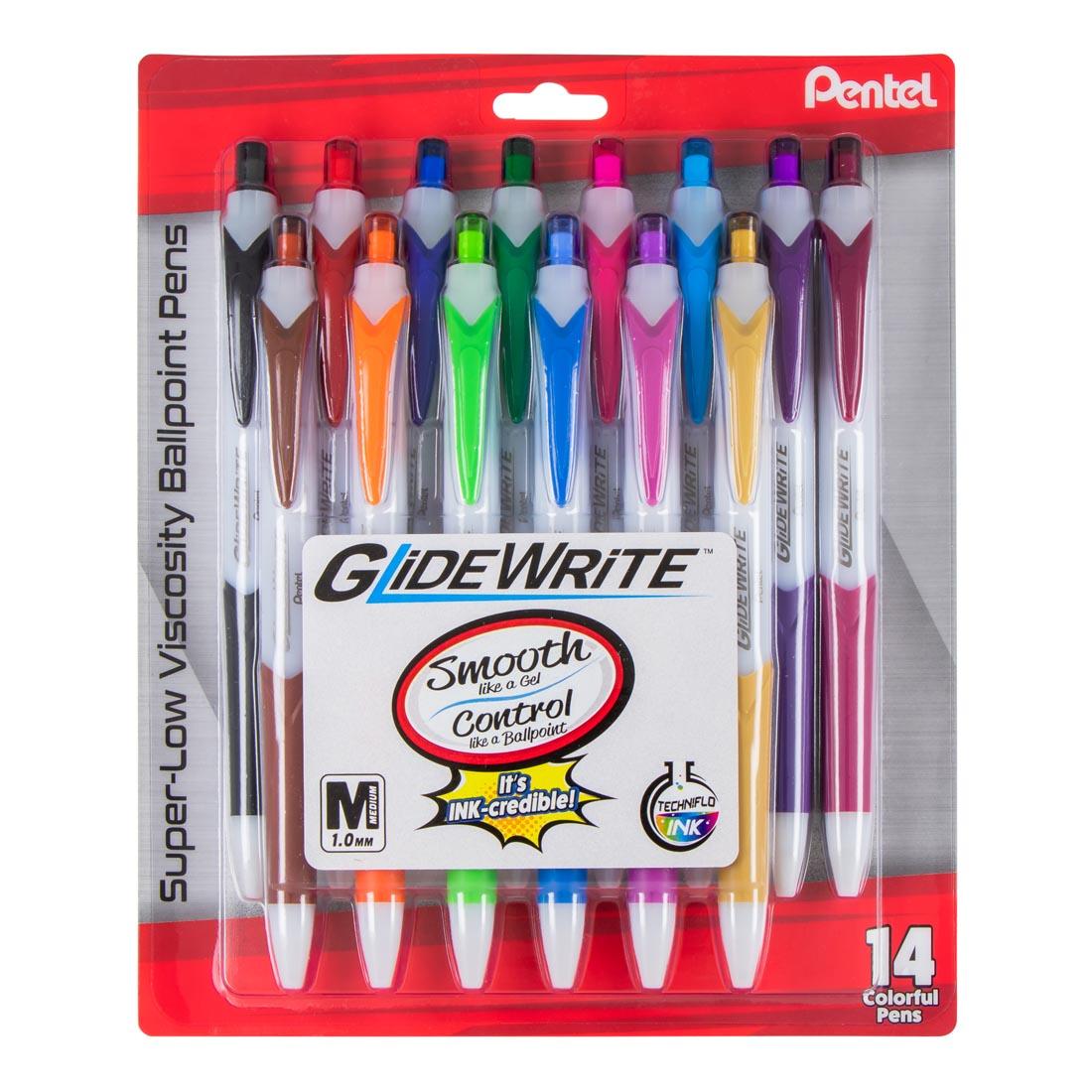 Package of Pentel GlideWrite Ballpoint Pens