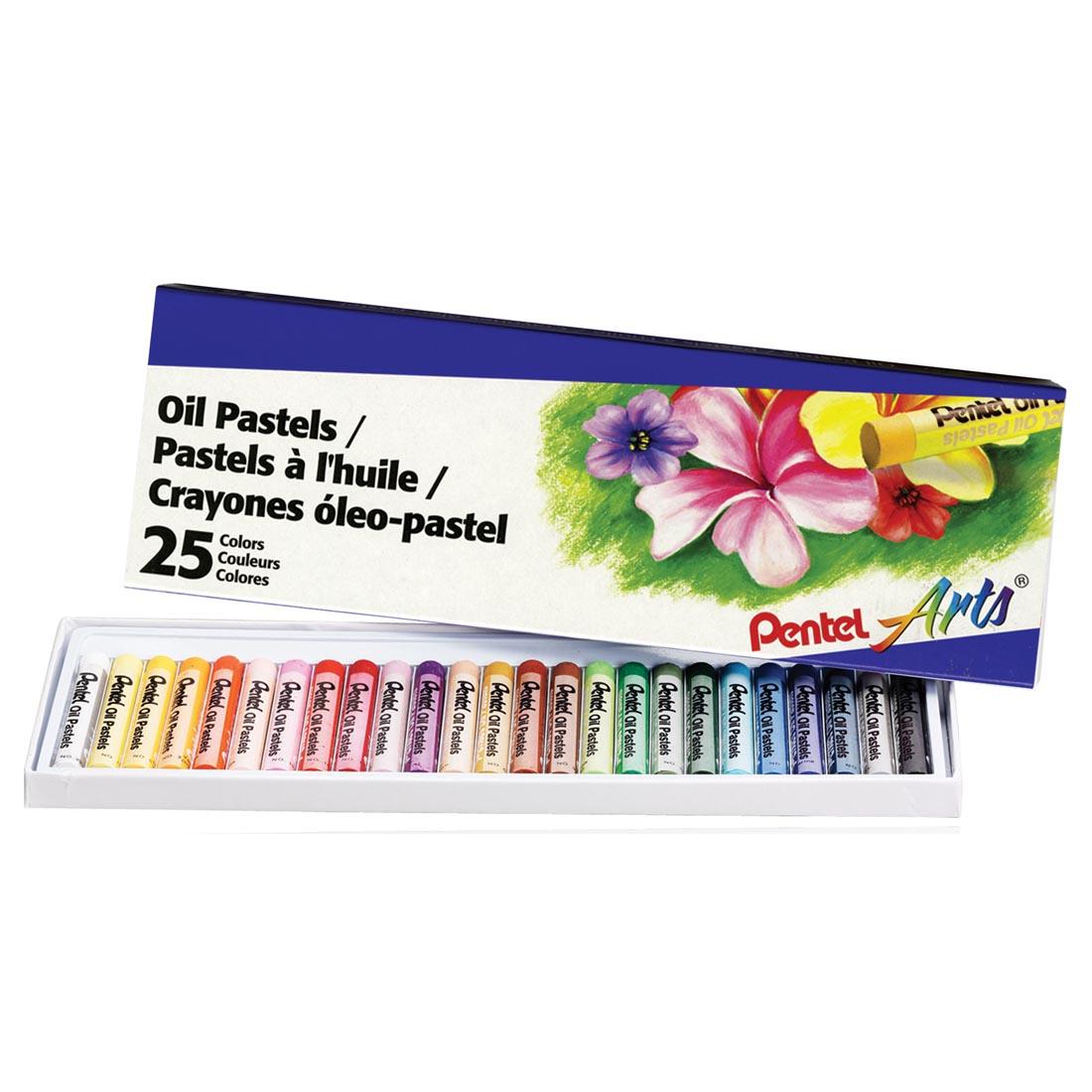 Pentel Arts Oil Pastels 25-Color Set