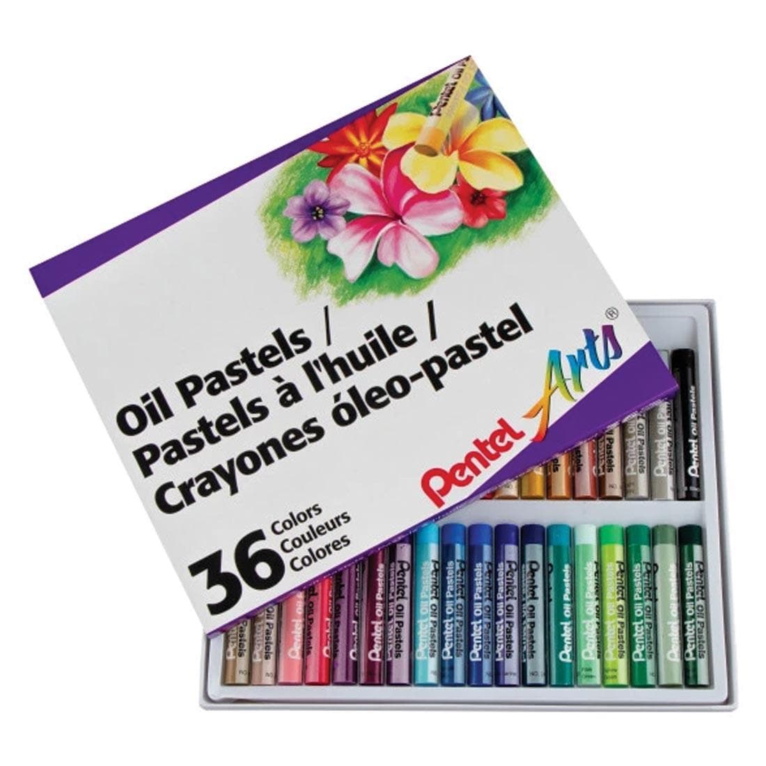 Pentel Arts Oil Pastels 36-Color Set