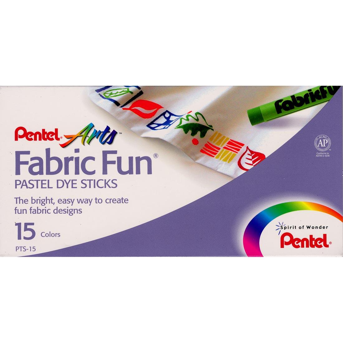 Pentel Arts Fabric Fun Pastel Dye Sticks