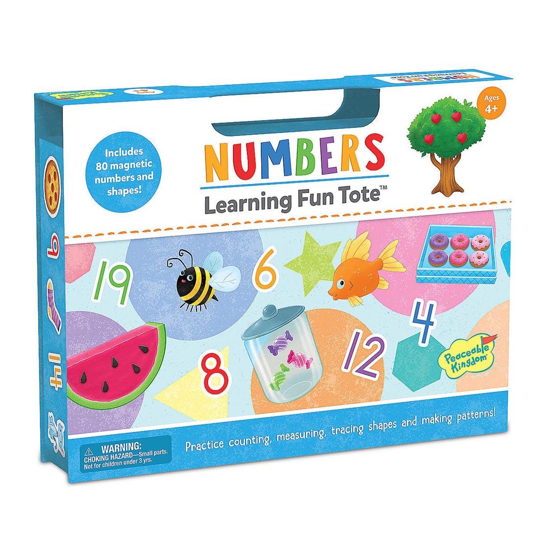 Numbers Learning Fun Tote By Peaceable Kingdom in package