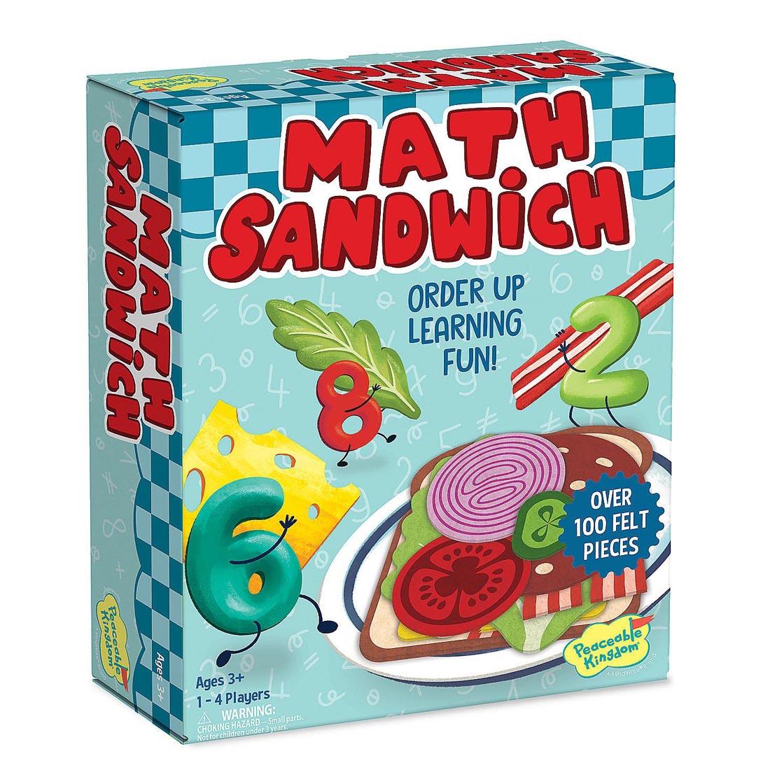 Math Sandwich Preschool Math Game By Peaceable Kingdom