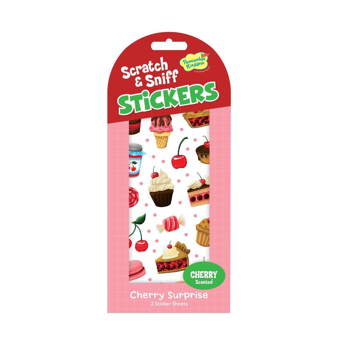 Cherry Surprise Scratch and Sniff Stickers By Peaceable Kingdom