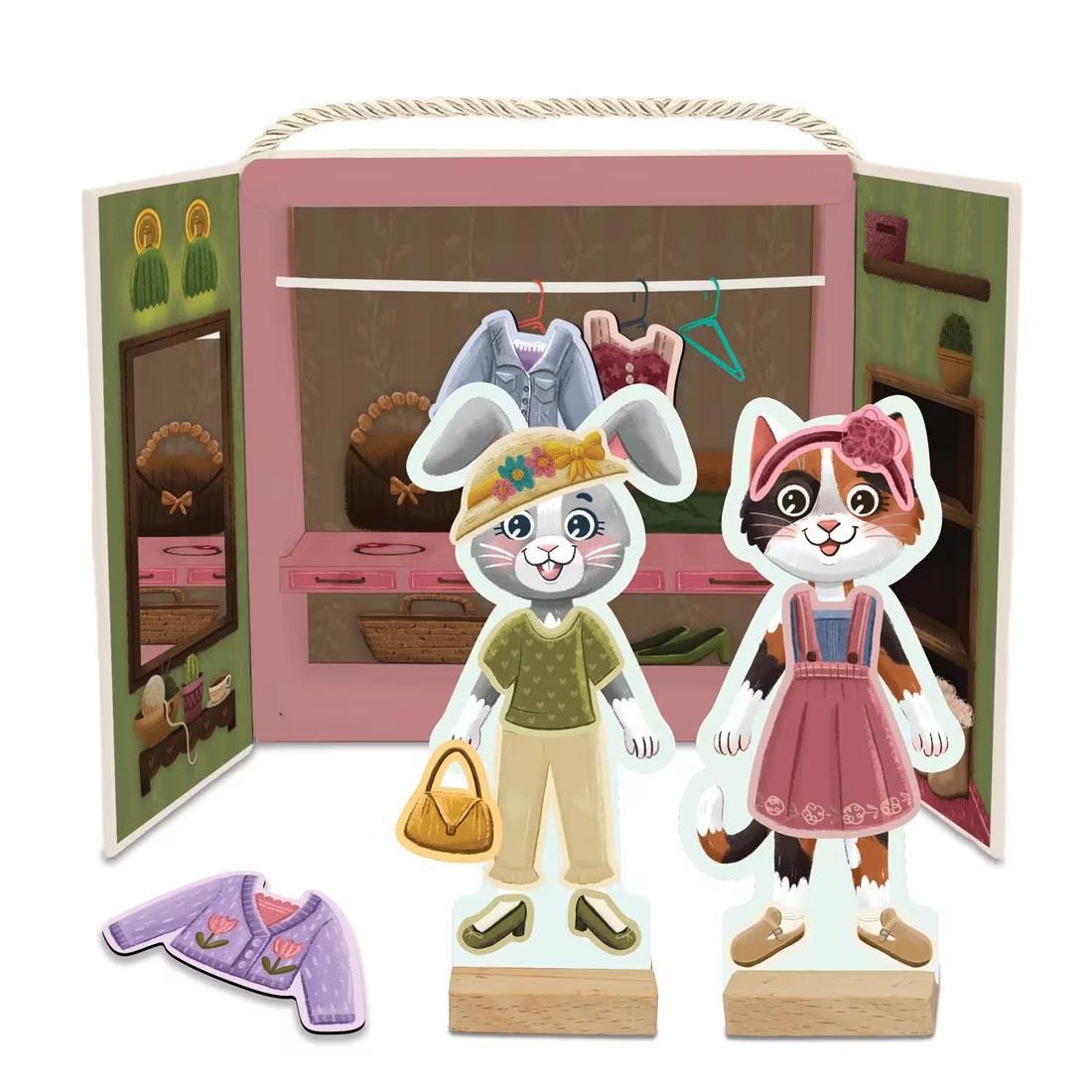 Cozy Critters Magnetic Dress Up Playset By Peaceable Kingdom