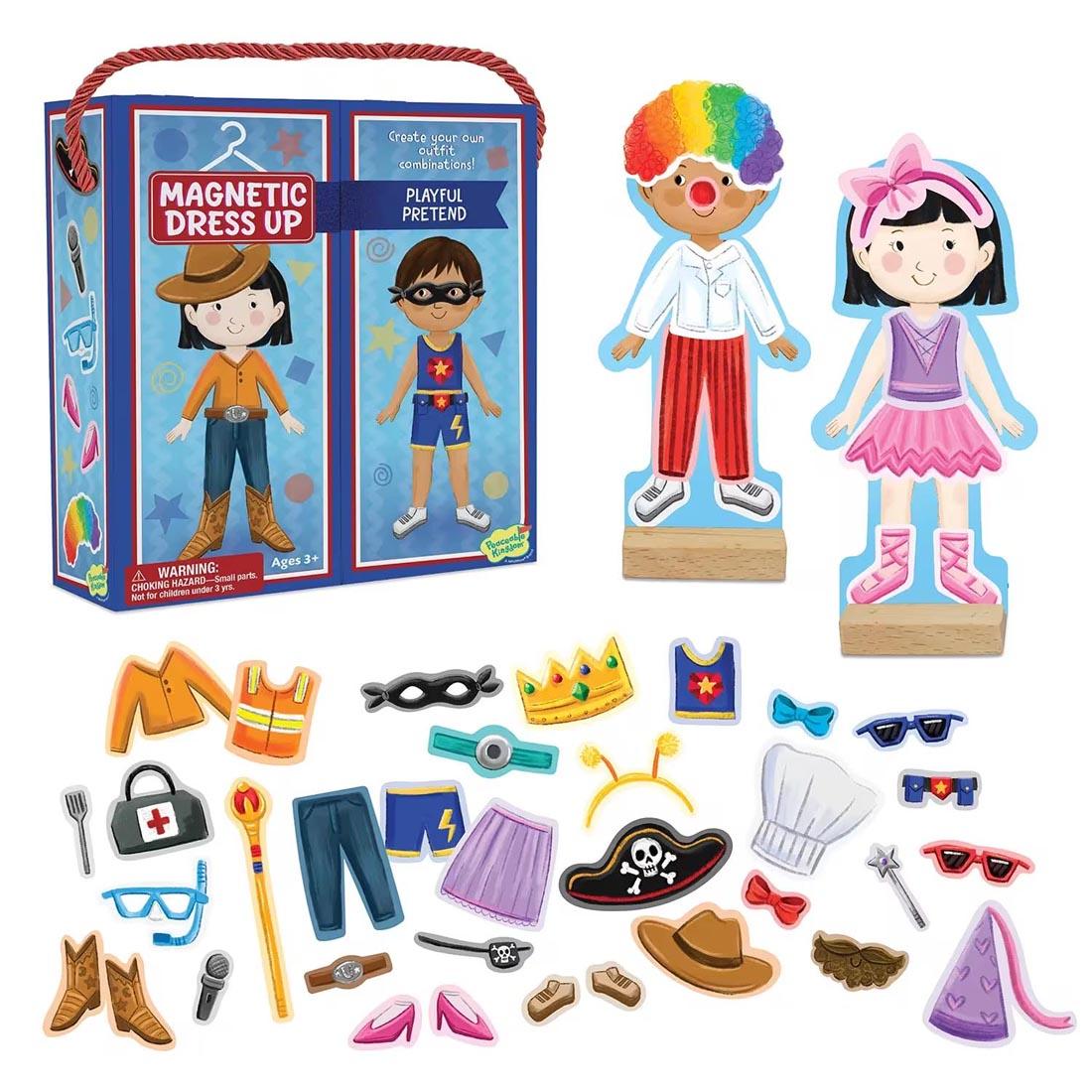 Playful Pretend Magnetic Dress Up Playset By Peaceable Kingdom