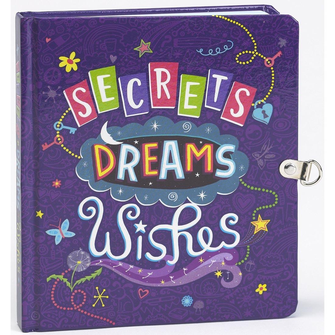 Secrets; Dreams; Wishes Lock & Key Diary by Peaceable Kingdom