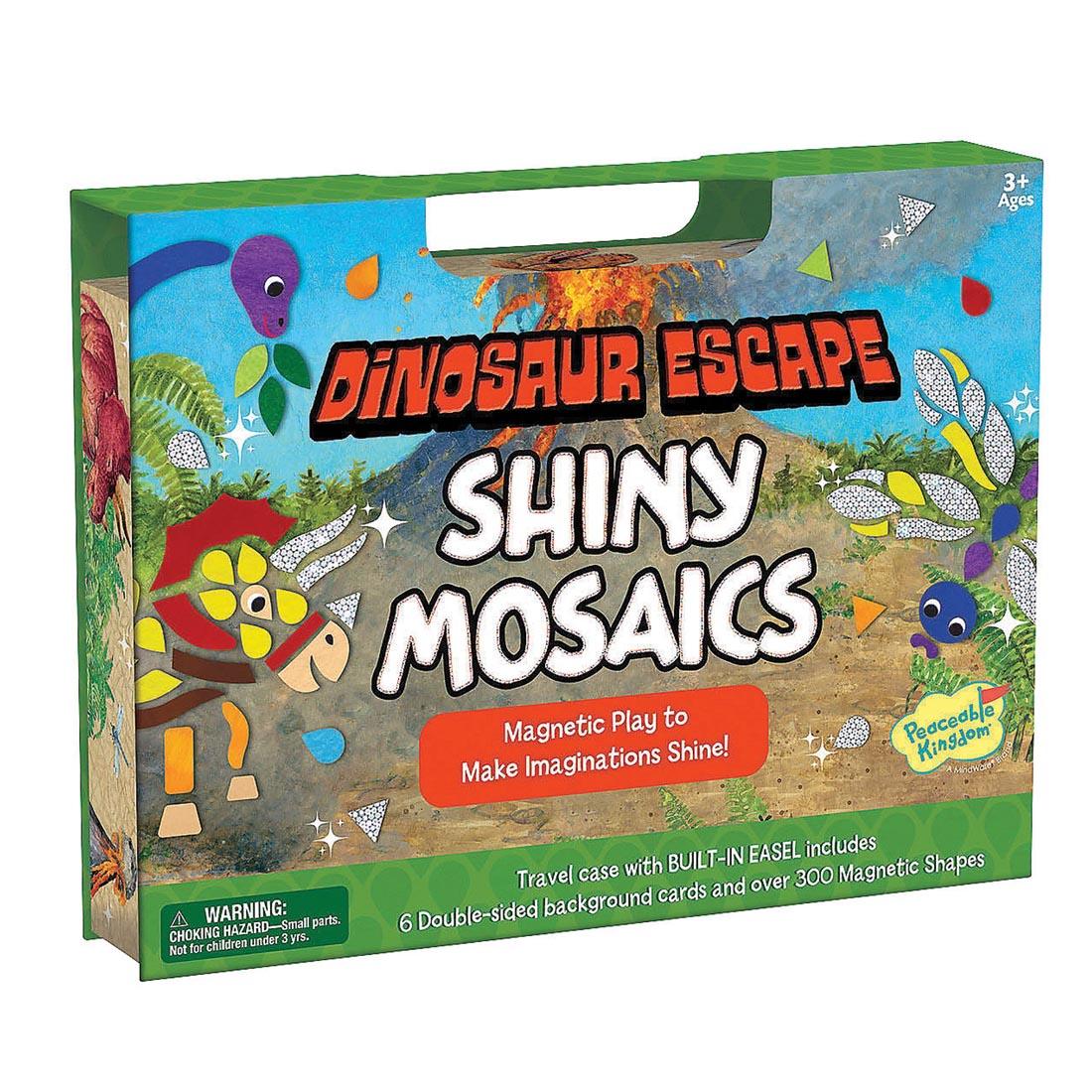 box for Dinosaur Escape Shiny Mosaics By Peaceable Kingdom