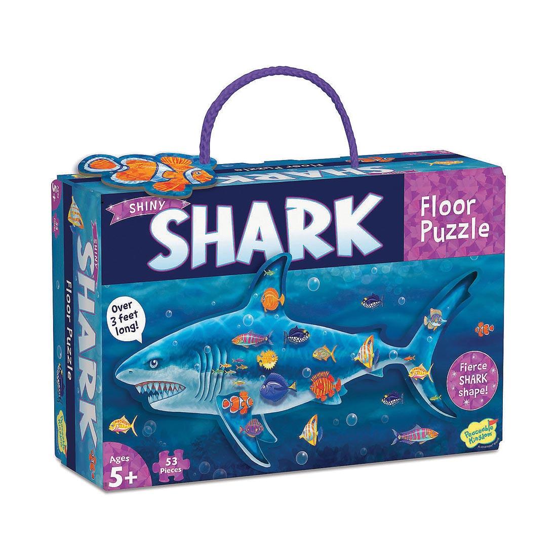 box for Shark Floor Puzzle By Peaceable Kingdom