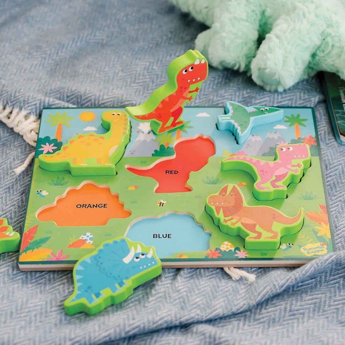 My First Wooden Puzzle: Dinosaurs By Peaceable Kingdom