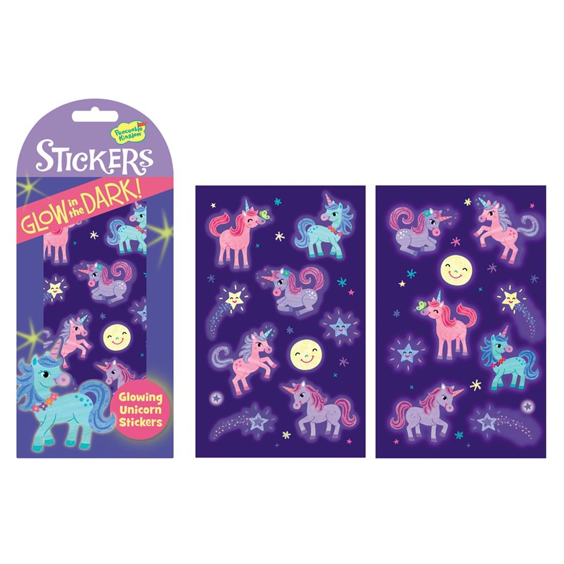 Glow-in-the-Dark Unicorn Stickers by Peaceable Kingdom