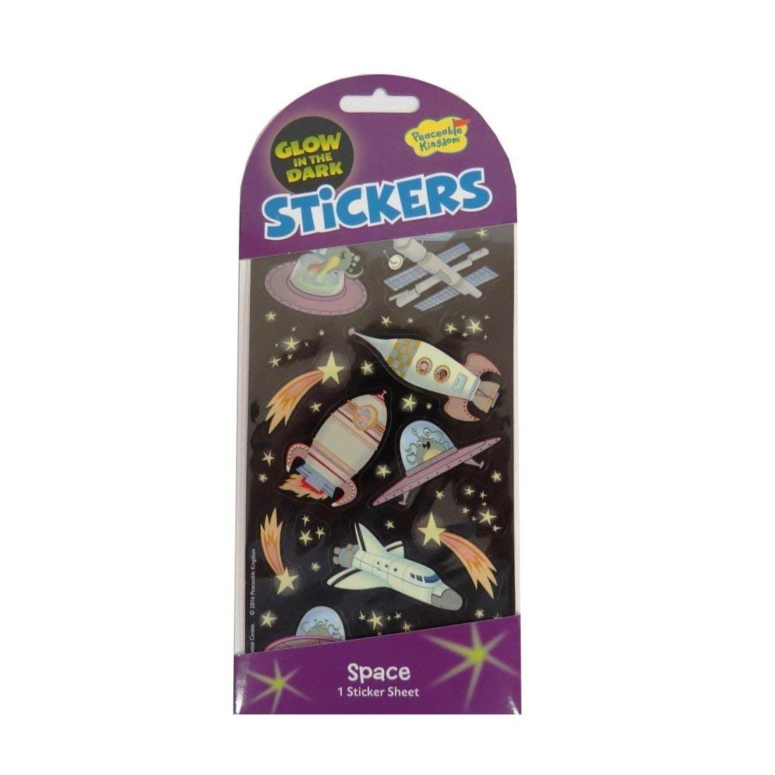 Glow in the Dark Outer Space Stickers