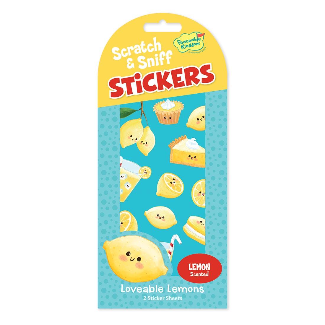 Loveable Lemons Scratch & Sniff Stickers by Peaceable Kingdom
