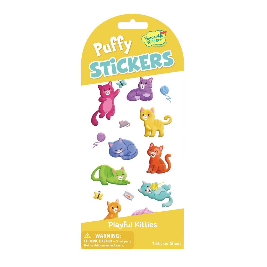 Playful Kitties Puffy Stickers by Peaceable Kingdom