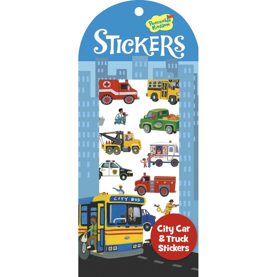 City Car & Truck Stickers by Peaceable Kingdom