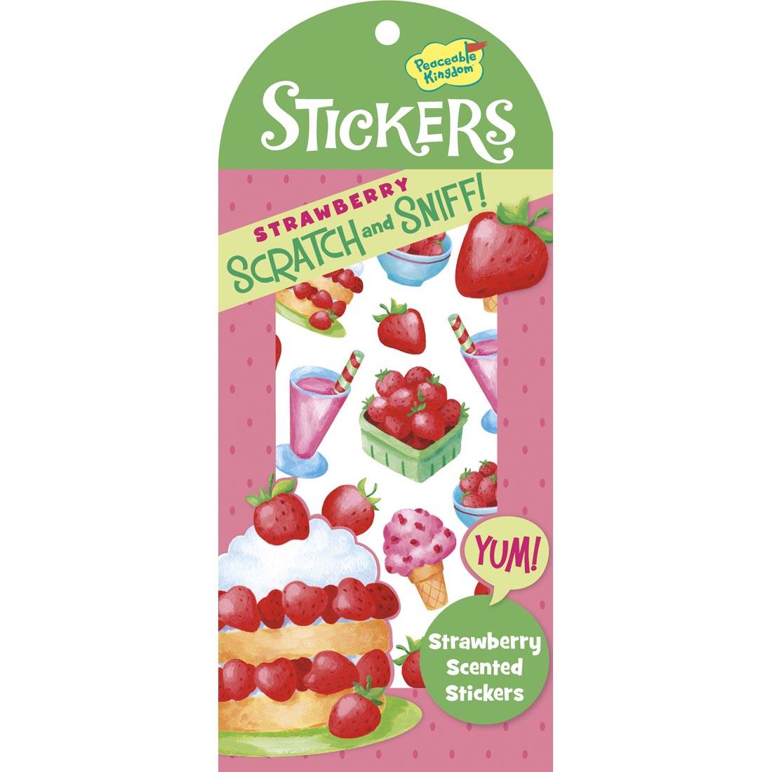 Strawberry Scratch and Sniff Stickers by Peaceable Kingdom