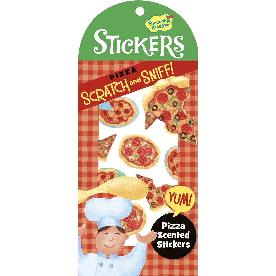 Pizza Scratch and Sniff Stickers by Peaceable Kingdom