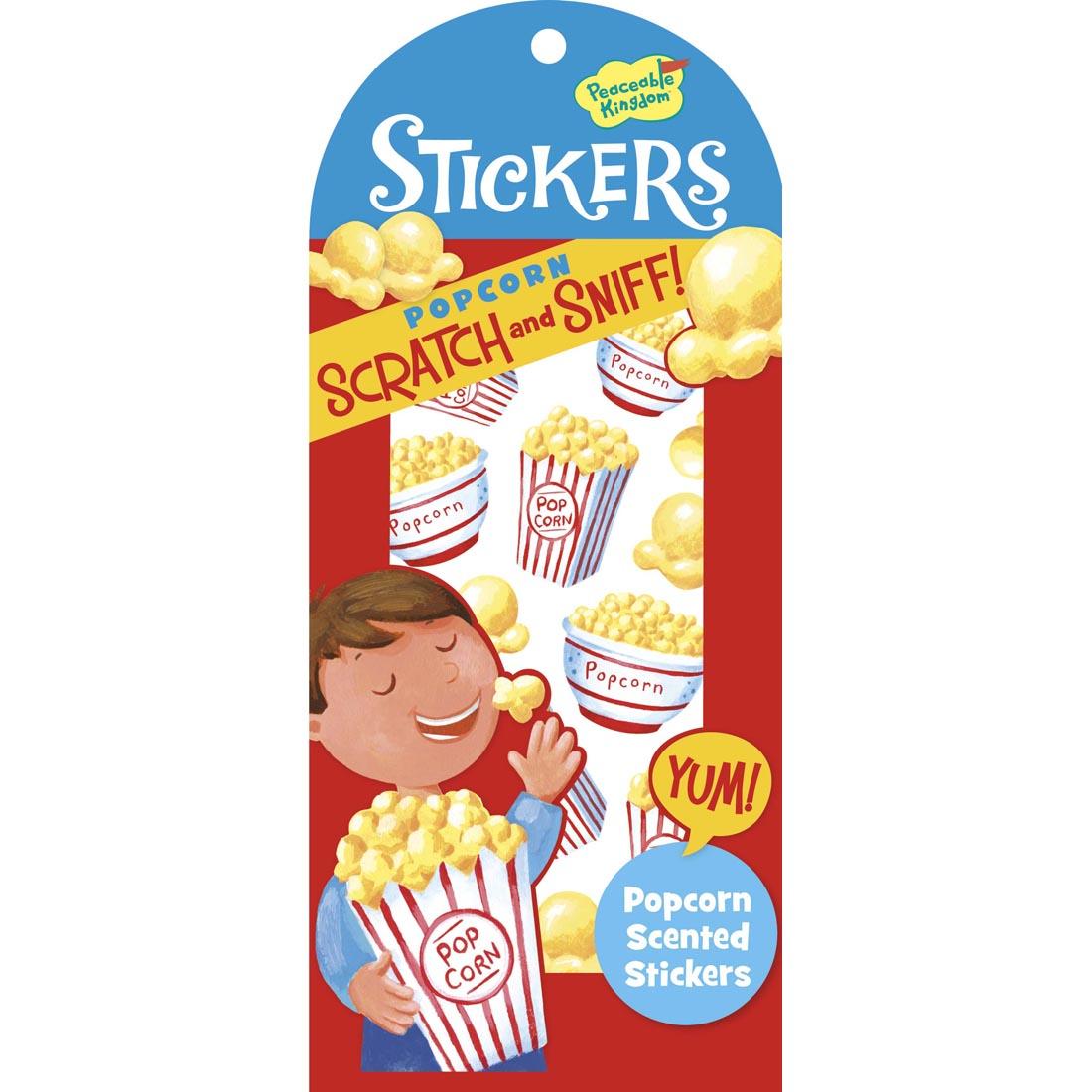 Popcorn Scratch and Sniff Stickers by Peaceable Kingdom