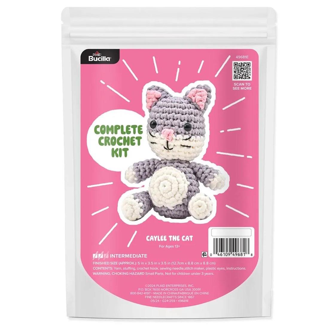 Caylee The Cat Complete Crochet Kit by Plaid Bucilla