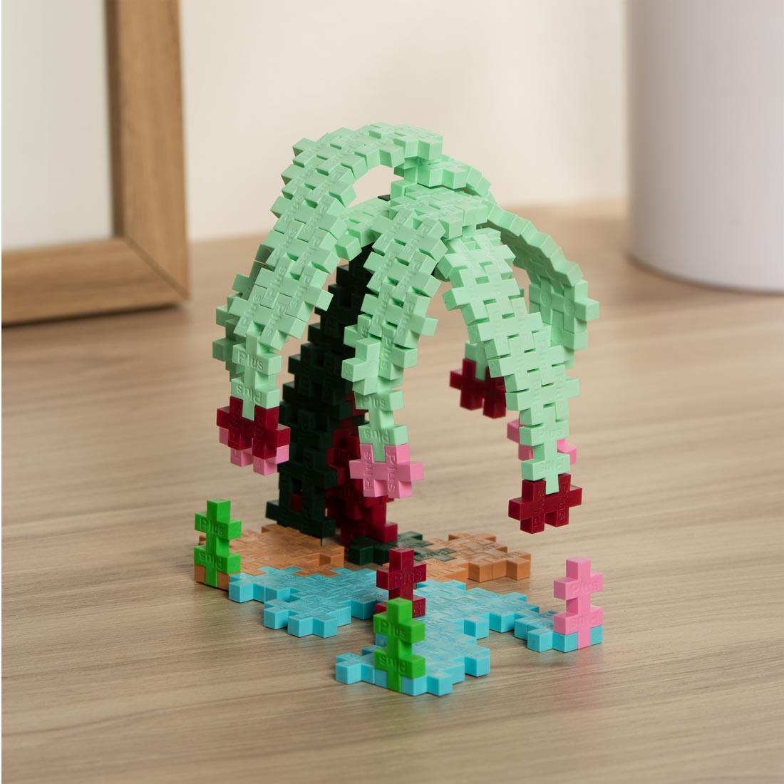 an example of a creation made with Plus-Plus 350-Piece Monet Inspired Set