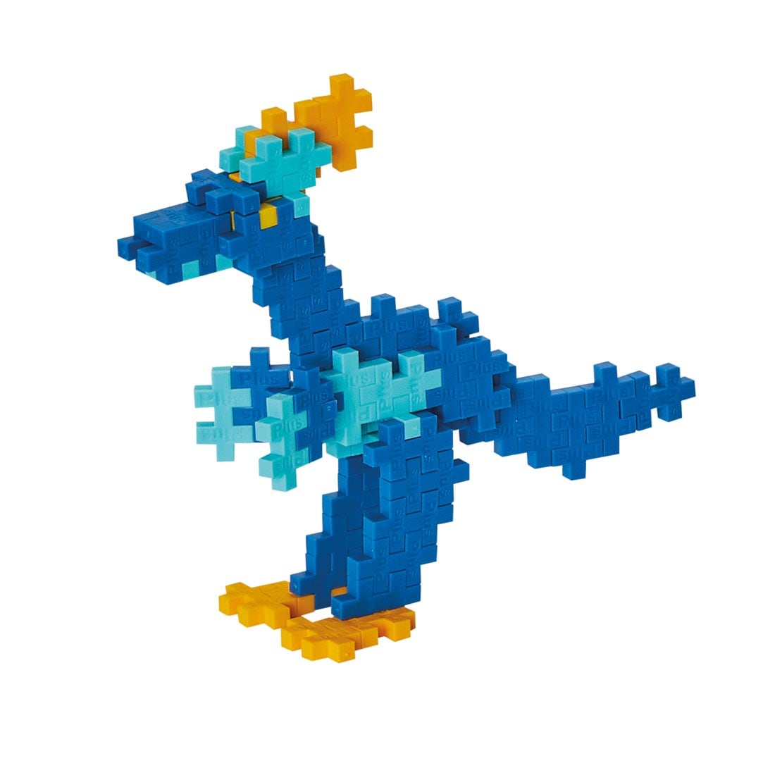 example creature made with the Plus-Plus Learn To Build Dinosaurs Set