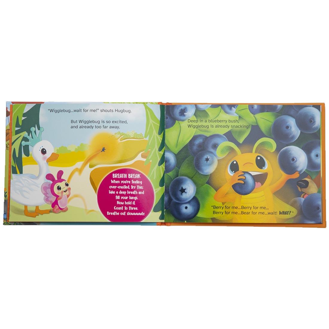inside pages of the Don't Stop That Wigglehop! book