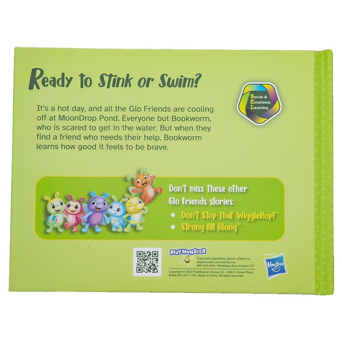 back cover of the Stink Or Swim storybook