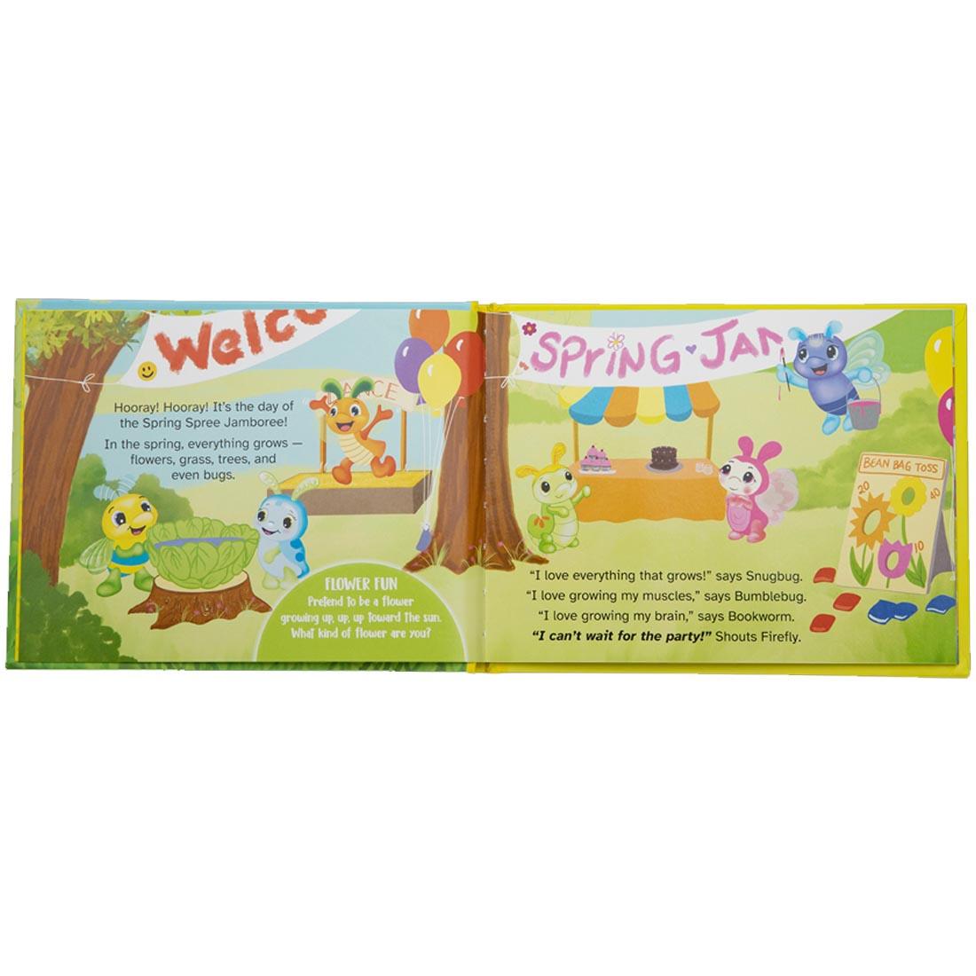 inside pages from the Strong All Along story book