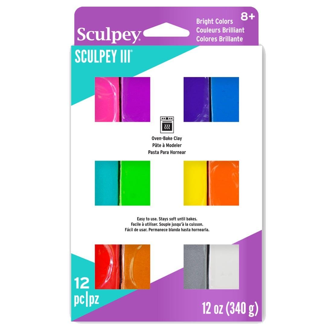 Sculpey III Oven-Bake Clay Bright Set