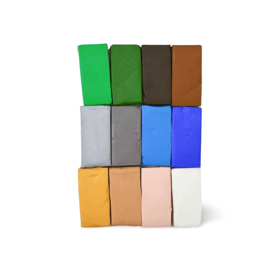 Sculpey III Oven-Bake Clay Naturals Set, showing blocks of clay in 12 assorted colors