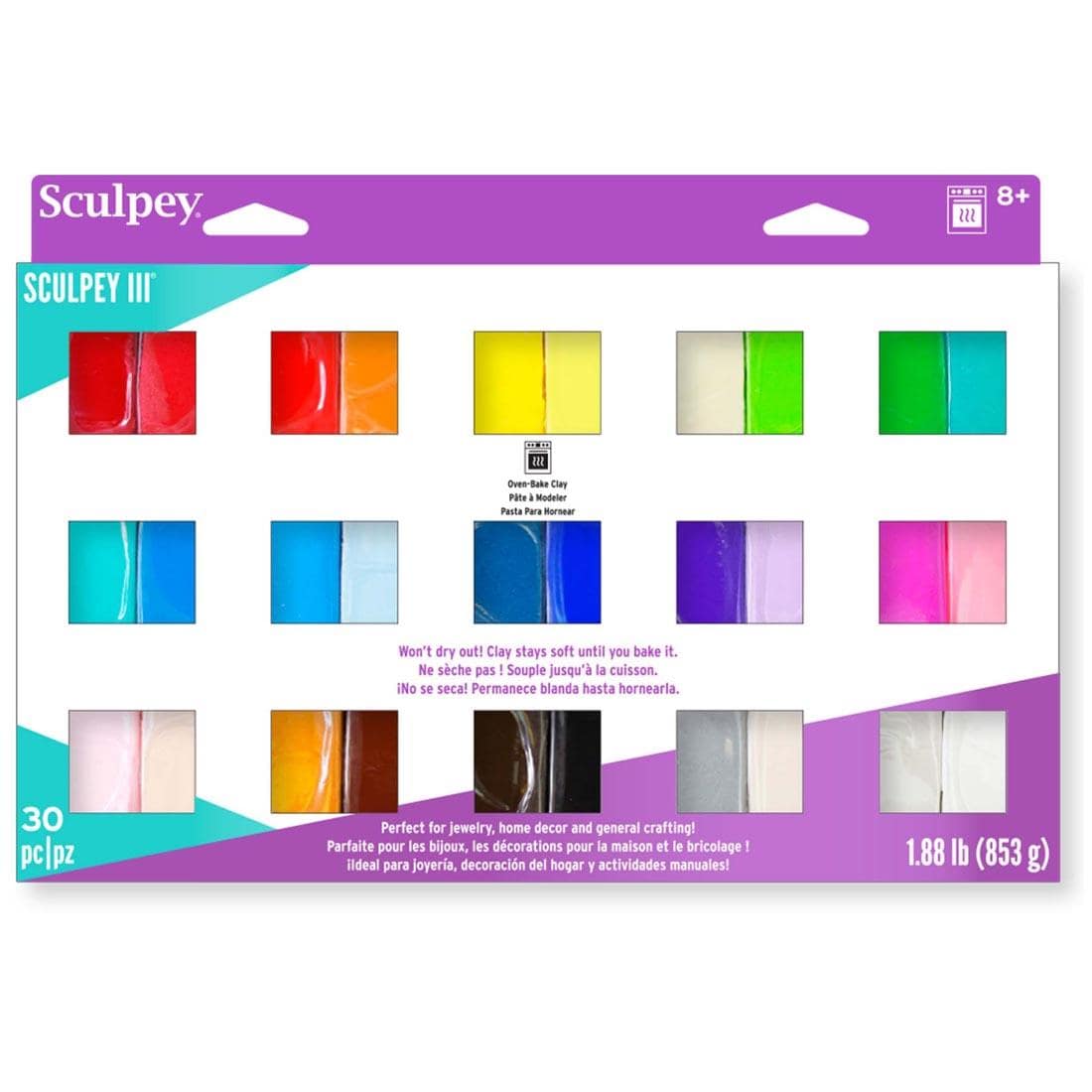 Sculpey III Oven-Bake Clay 30-Color Set