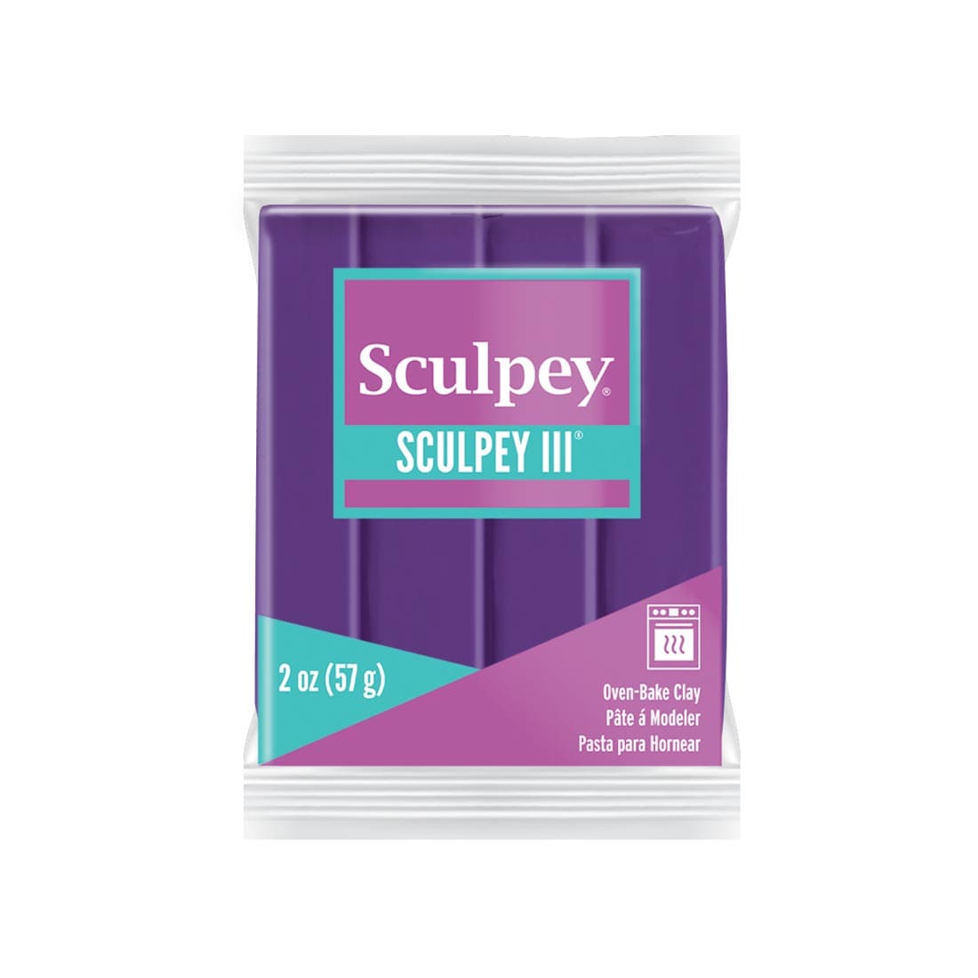 Purple Sculpey III Oven-Bake Clay