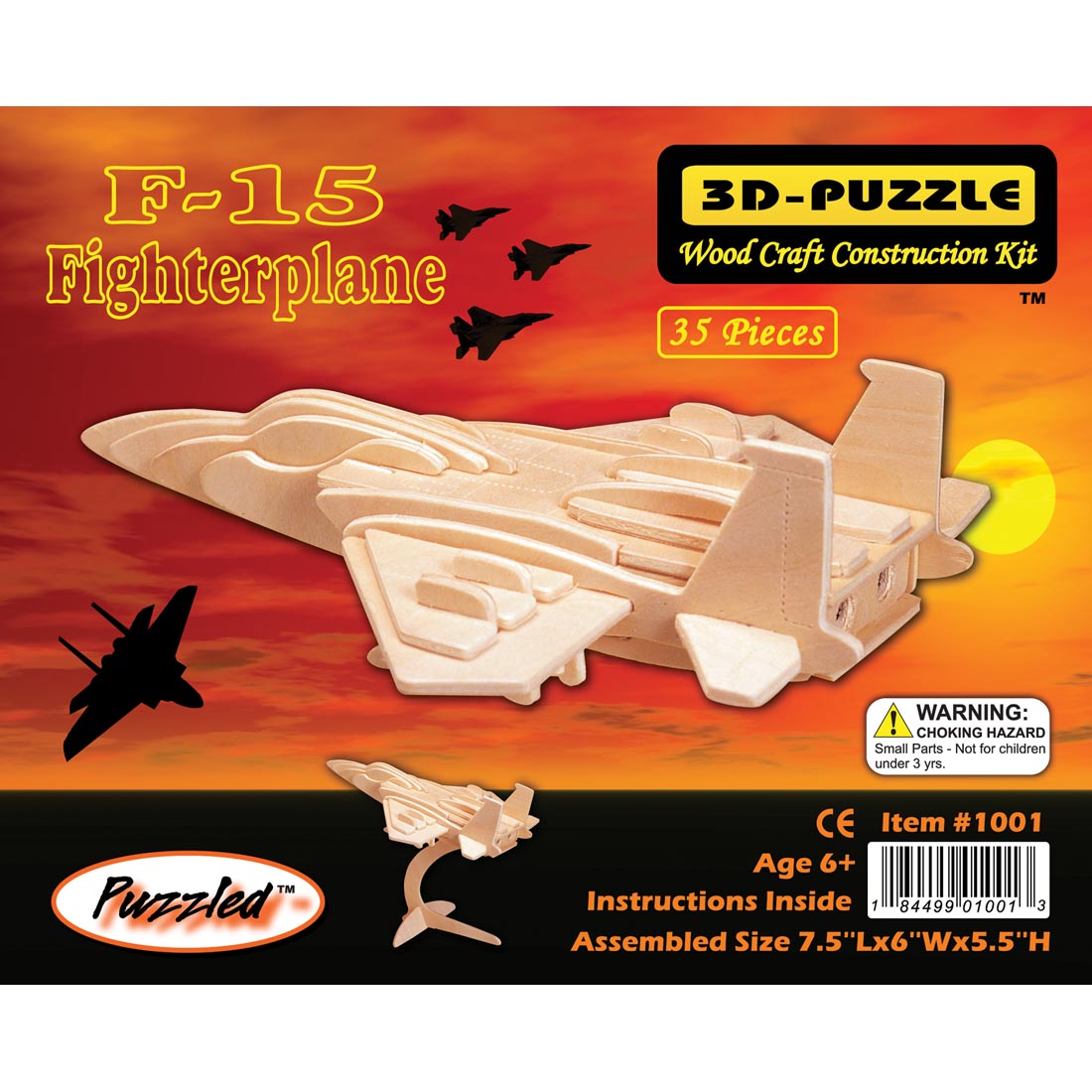 F-15 Fighterplane 3D Wooden Puzzle