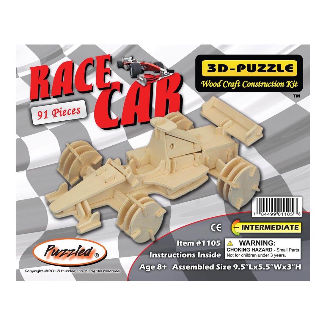 Racecar 3D Wooden Puzzle