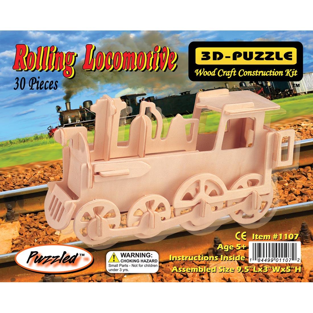 Rolling Locomotive 3D Wooden Puzzle