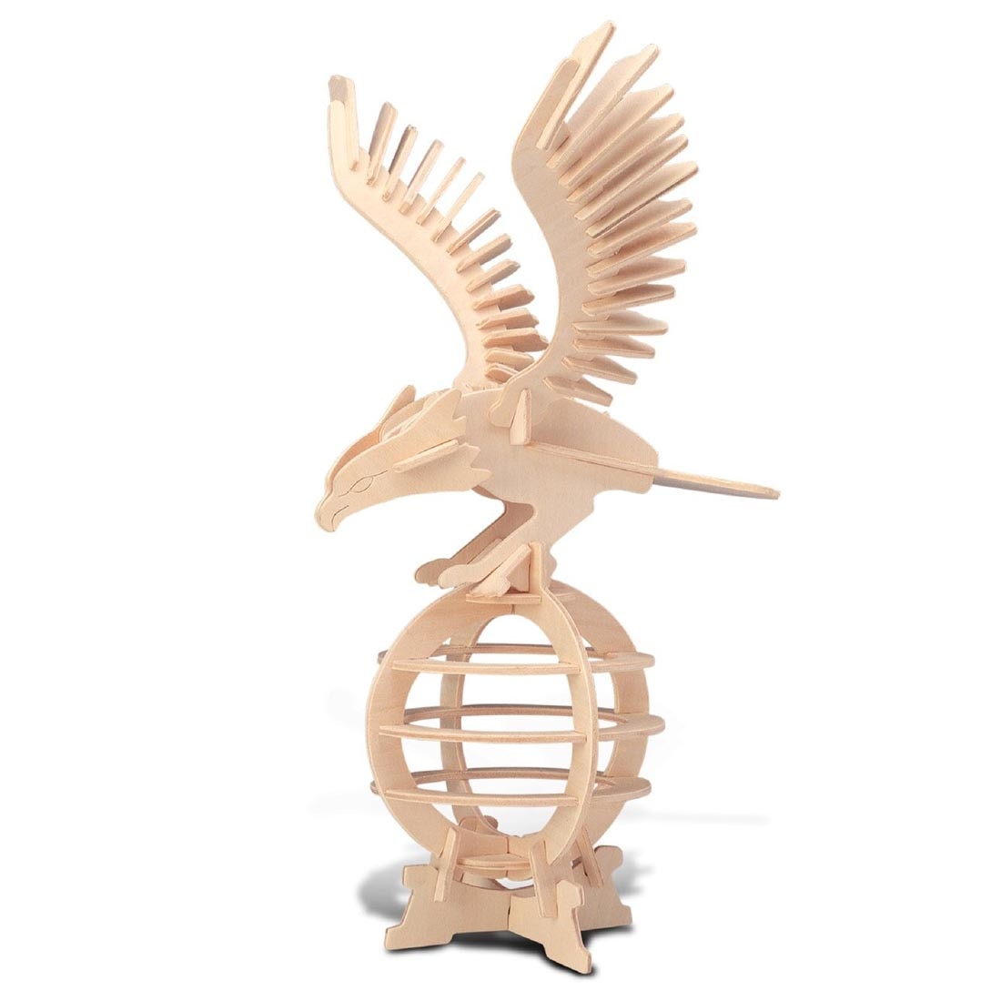 Eagle 3D Wooden Puzzle, shown completed