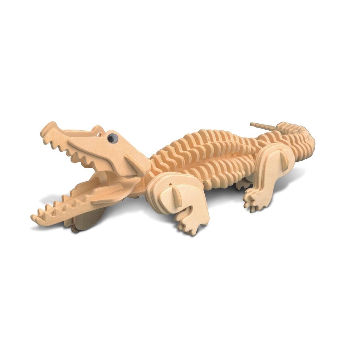 Completed Alligator 3D Wooden Puzzle