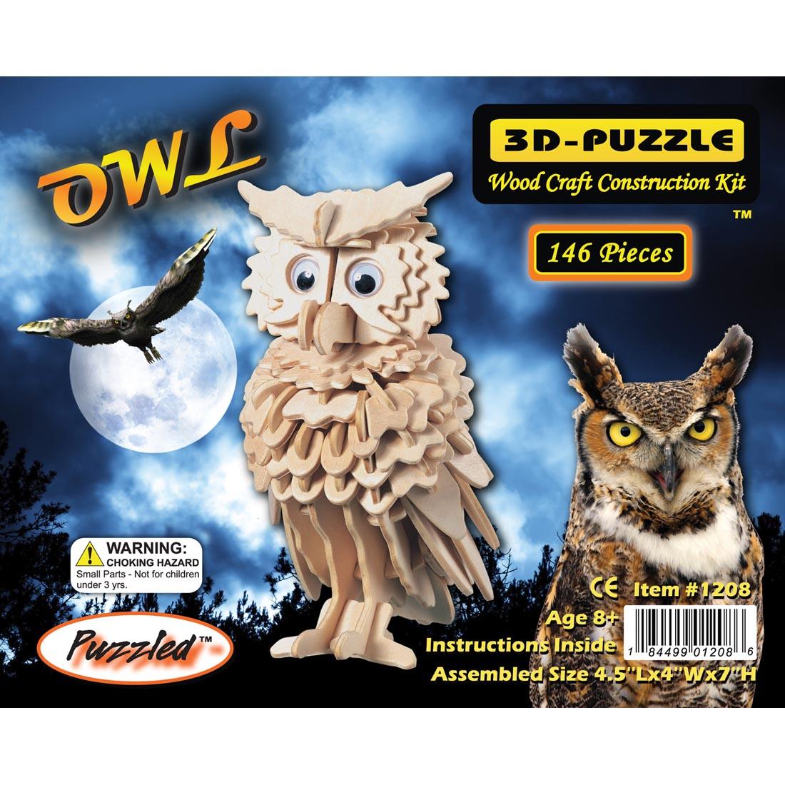 Owl 3D Wooden Puzzle