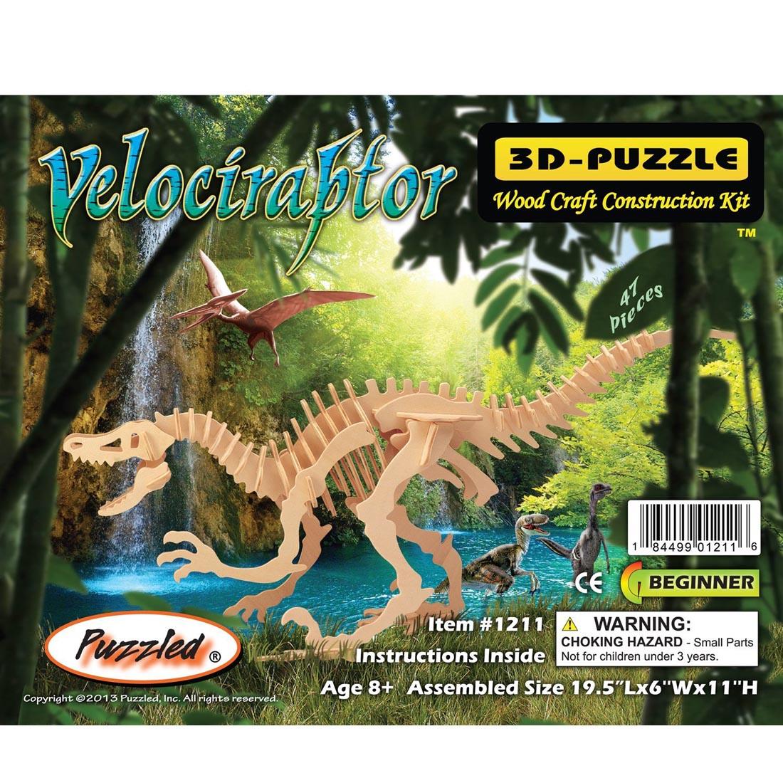 Velociraptor 3D Wooden Puzzle