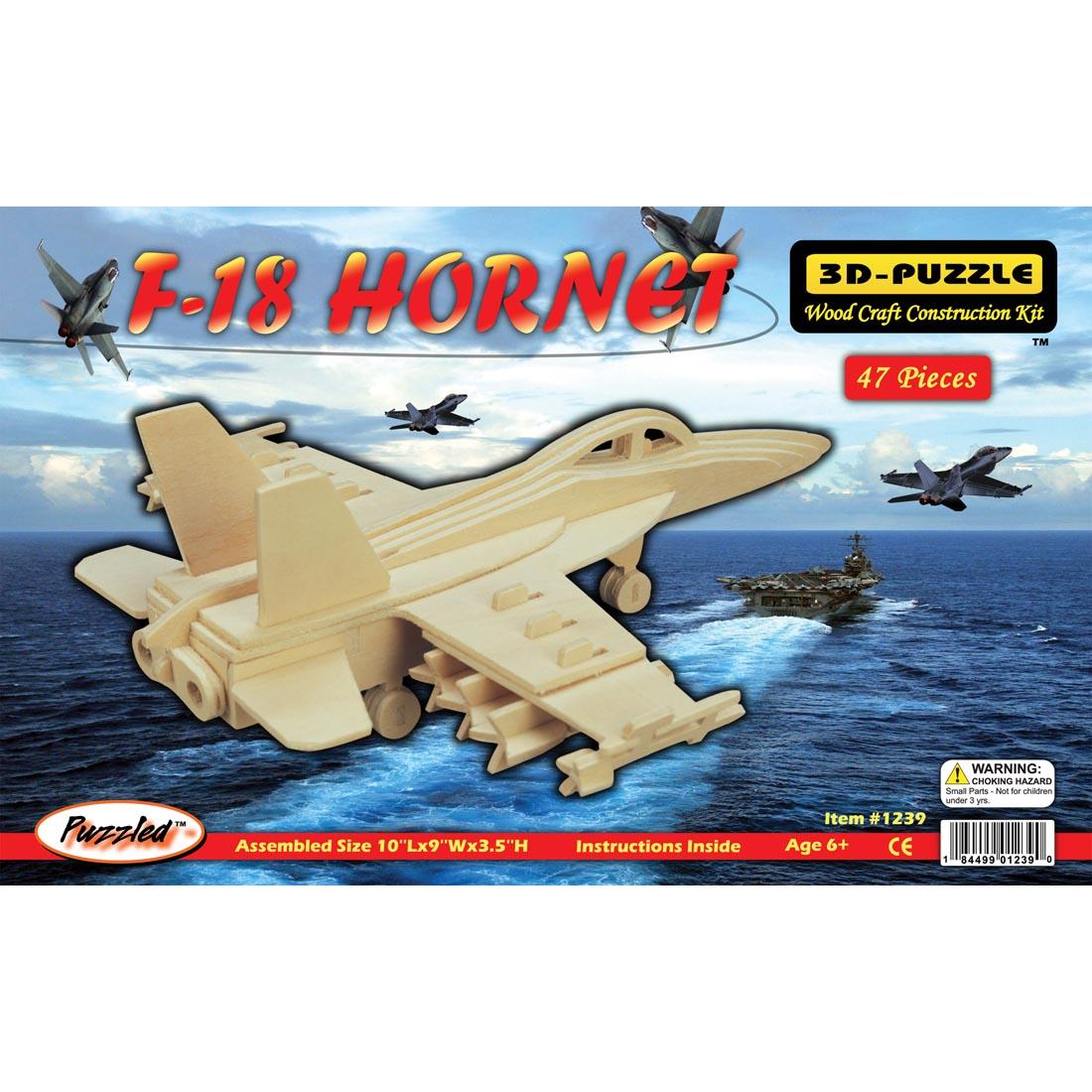 F-18 Hornet 3D Wooden Puzzle