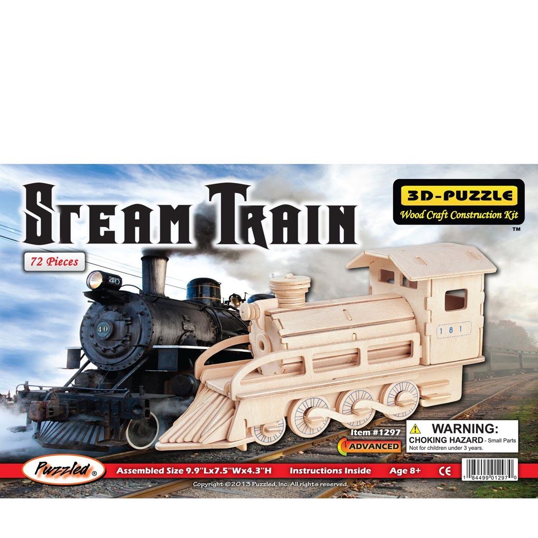 Steam Train 3D Wooden Puzzle