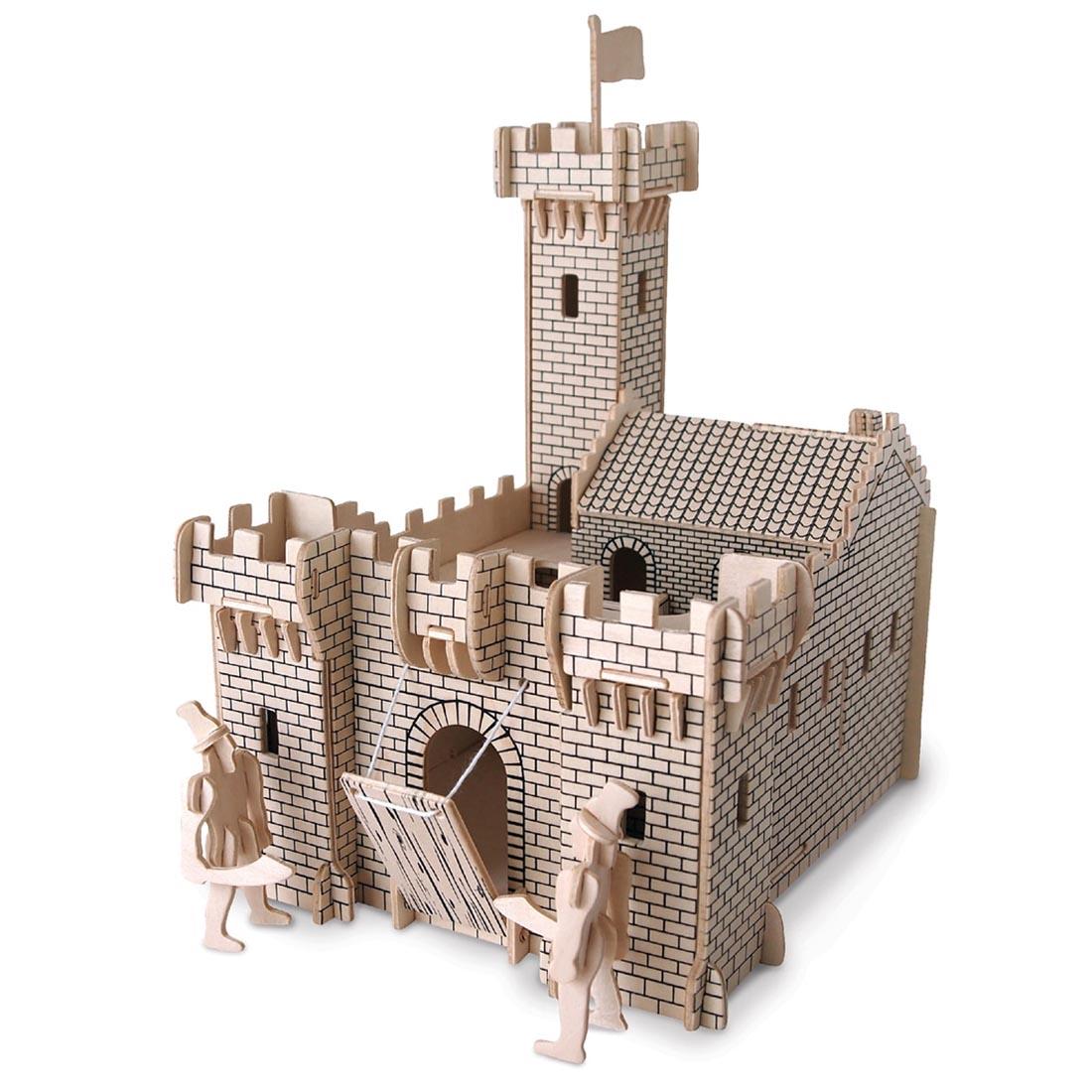 assembled Fortress 3D Wooden Puzzle