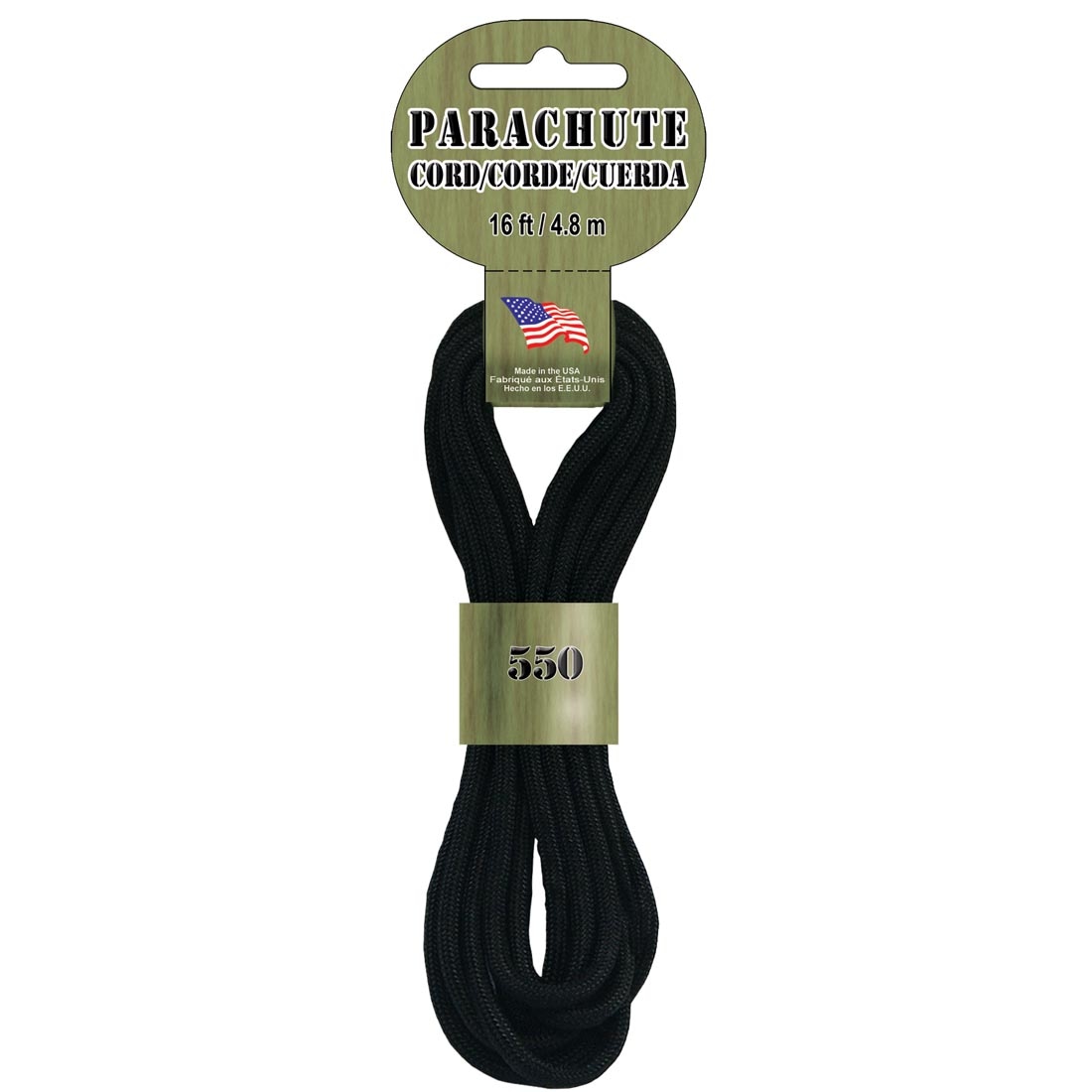 Black Parachute Cord